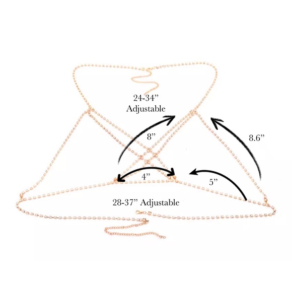 Sexy Crystal Rhinestone Cage Bra Harness - Picture 15 of 15